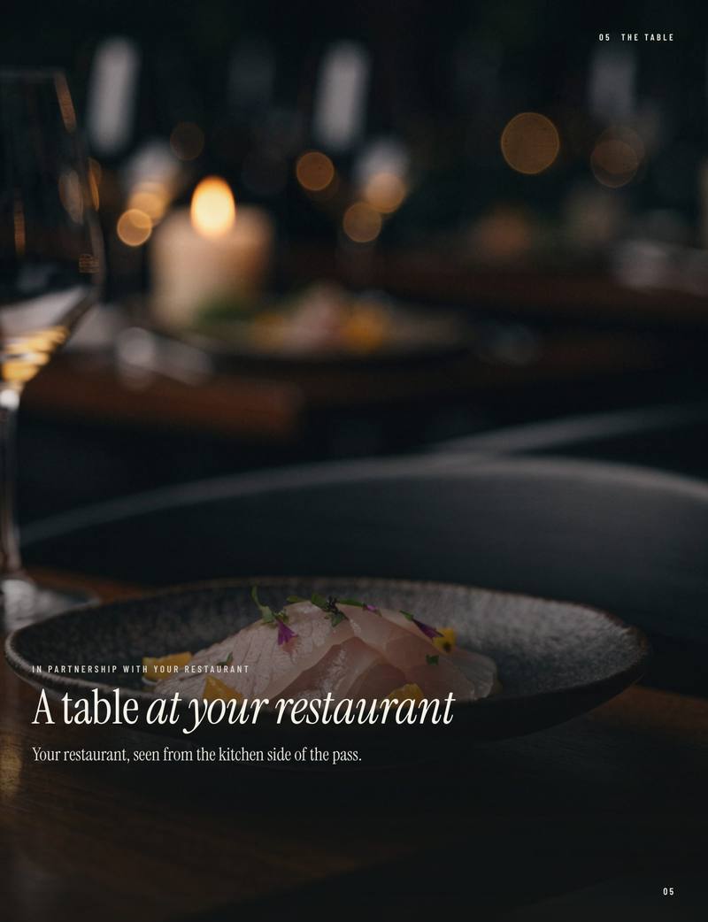 Page 5: Your Restaurant
